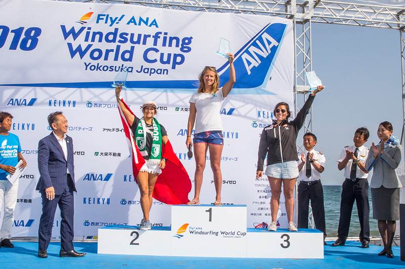 スラローム女子上位3選手